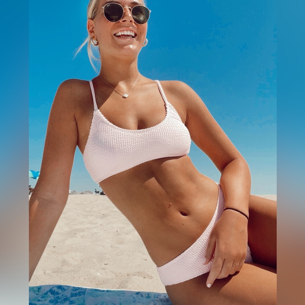 Textured Pink Bikini Set - Picture 4 of 4
